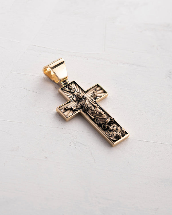 Croix ASCENSION DE JÉSUS-CHRIST (or jaune 14 carats)