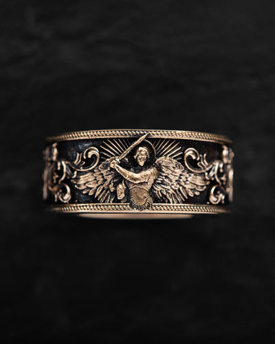 Ring ERZENGEL MICHAEL (14k Gelbgold)