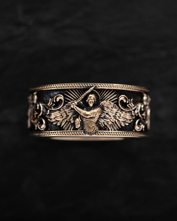 Ring ARCHANGEL MICHAEL (14k yellow gold)