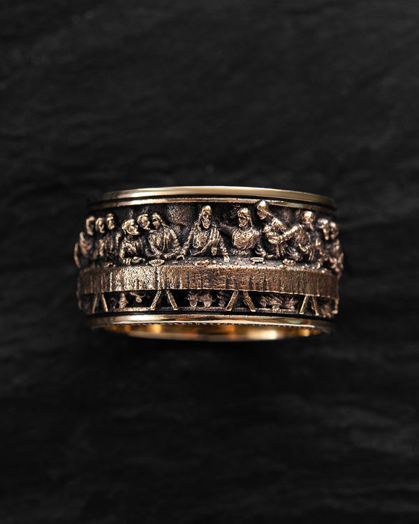 Bague LA CÈNE (Léonard) en or jaune 14 carats