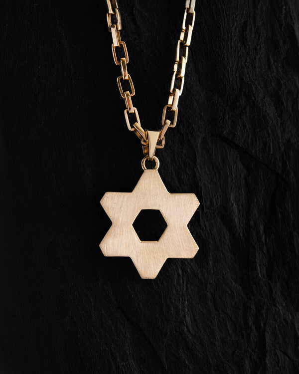 Anhänger DAVIDSTERN (14k Gelbgold)