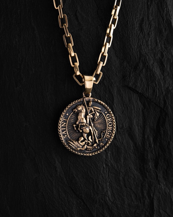 Ciondolo SAINT GEORGE (oro giallo 14k)