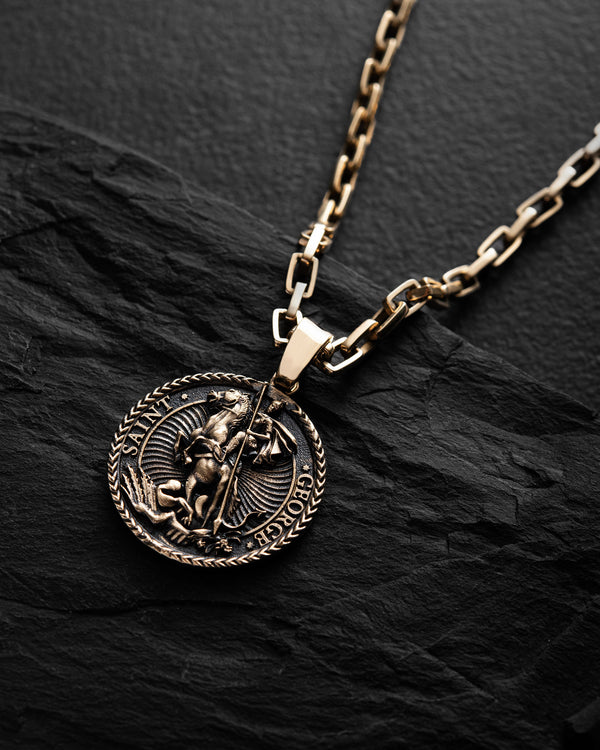 Ciondolo SAINT GEORGE (oro giallo 14k)