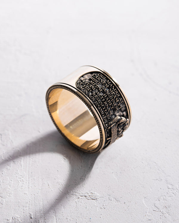 Bague LA CÈNE (Léonard) en or jaune 14 carats