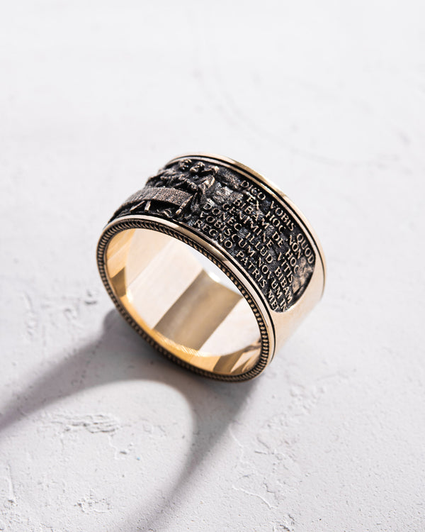 Bague LA CÈNE (Léonard) en or jaune 14 carats