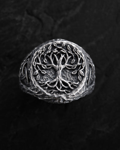 Silberring YGGDRASIL – BAUM DES LEBENS