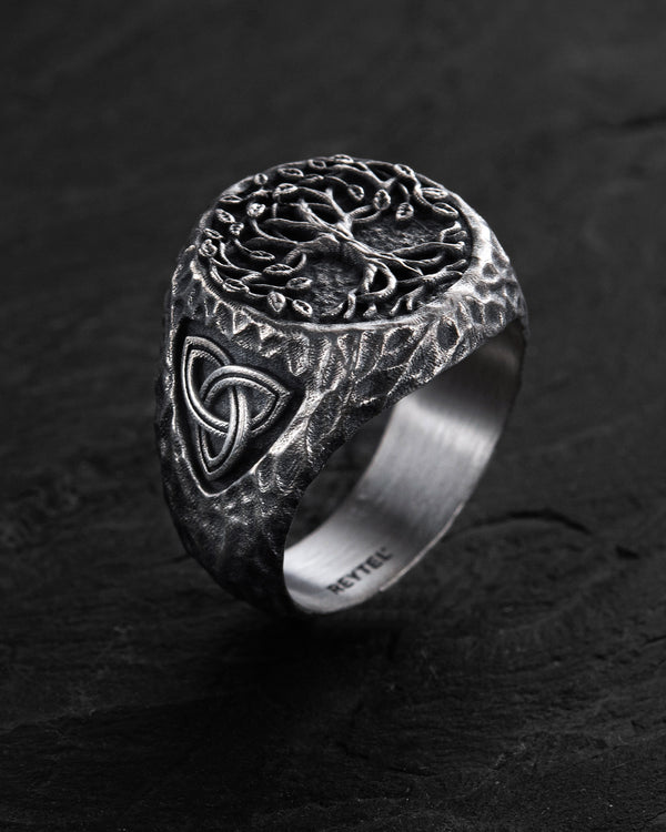 Silver ring YGGDRASIL - TREE OF LIFE
