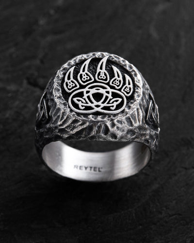 Anello in argento ZAMPA D’ORSO