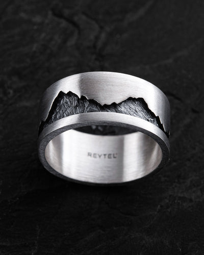 Bague en argent MONTAGNES