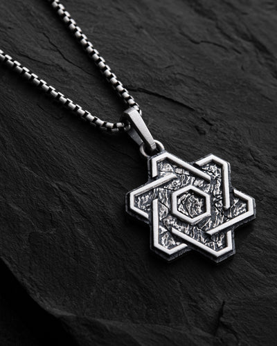 Ciondolo in argento STELLA DI DAVIDE