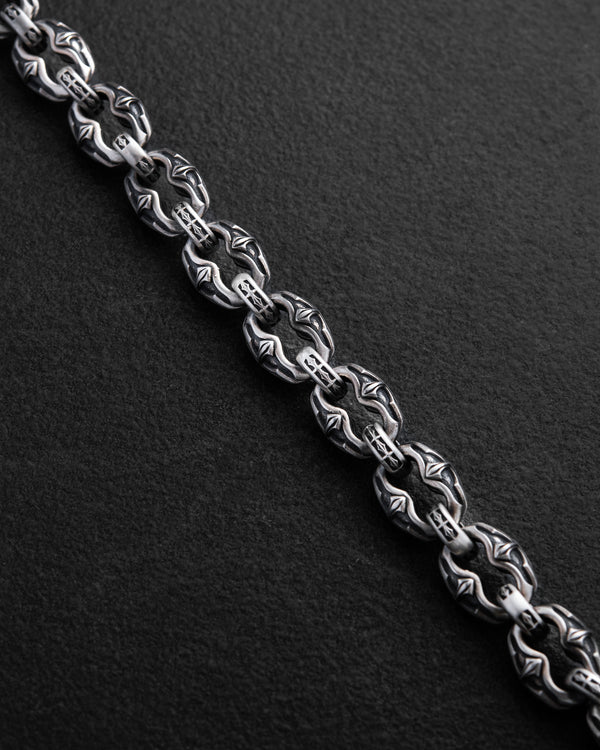 Silver bracelet INITIUM ET FINIS