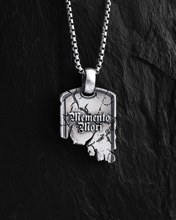 Silberanhänger SCRIPTUM. MEMENTO MORI