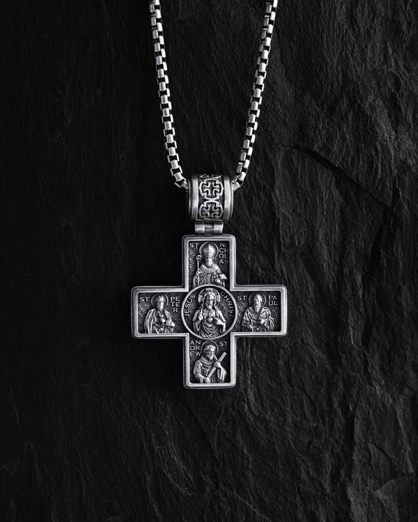 Croix d'argent SAINTS GARDIENS