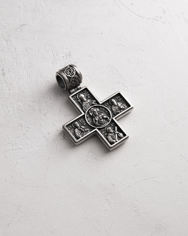 Croix d'argent SAINTS GARDIENS