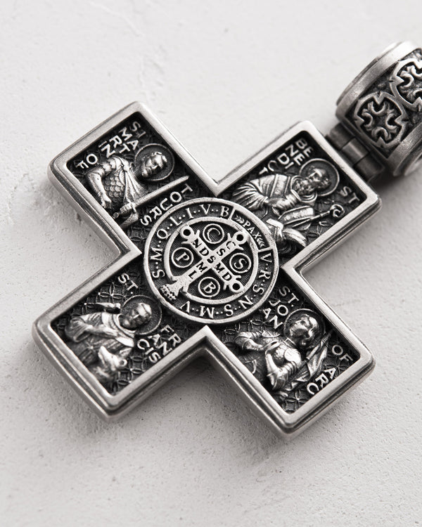 Croix d'argent SAINTS GARDIENS