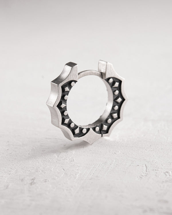 Silver hoop earring CORE