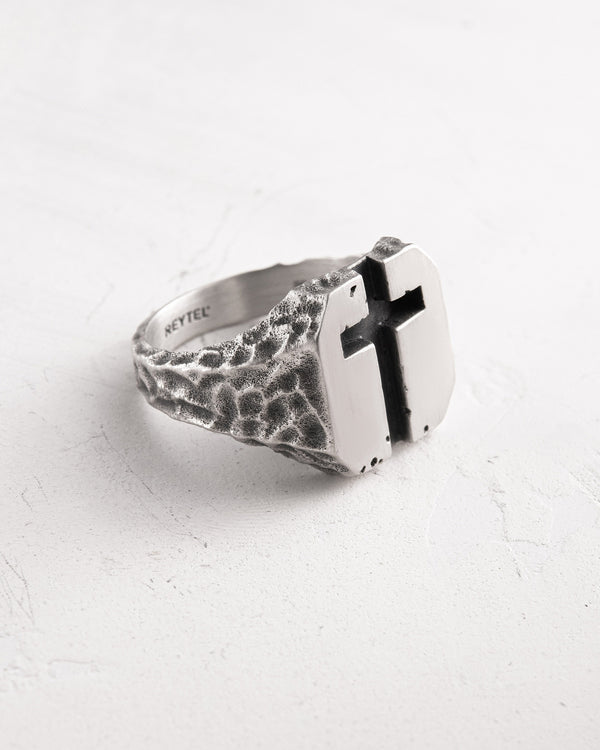 Silberring URBAN CROSS