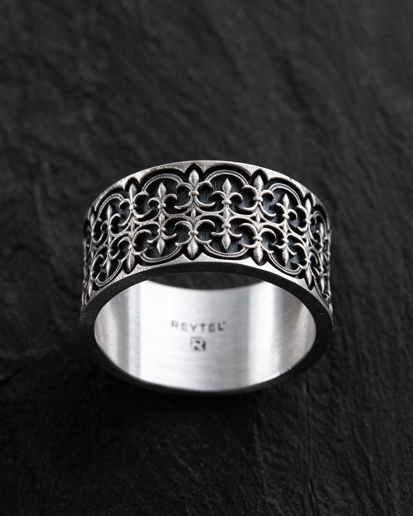 Silberring GOTHIC FLEUR DE LIS