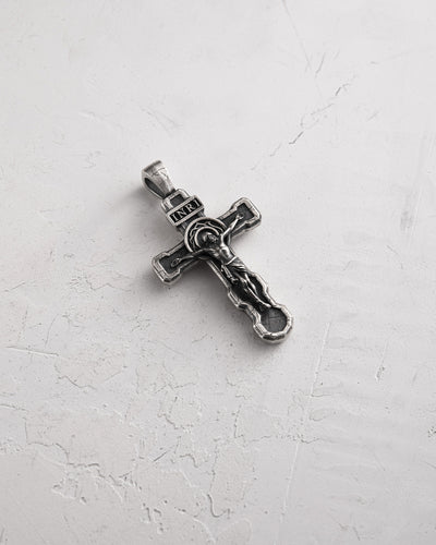Silberkreuz FILIUS UNIGENITUS DEI. INRI