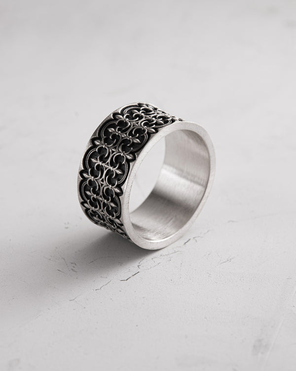 Silberring GOTHIC FLEUR DE LIS