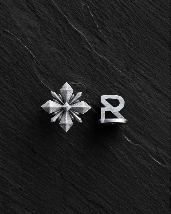 Silver single earring STELLA