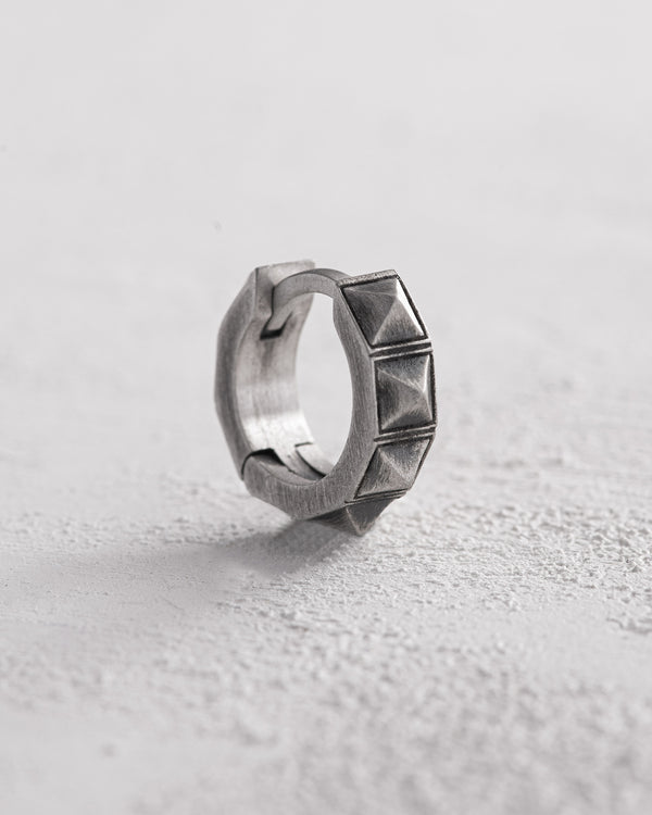 Silver hoop earring FARE