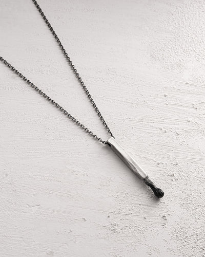 Silver pendant IGNITE with chain