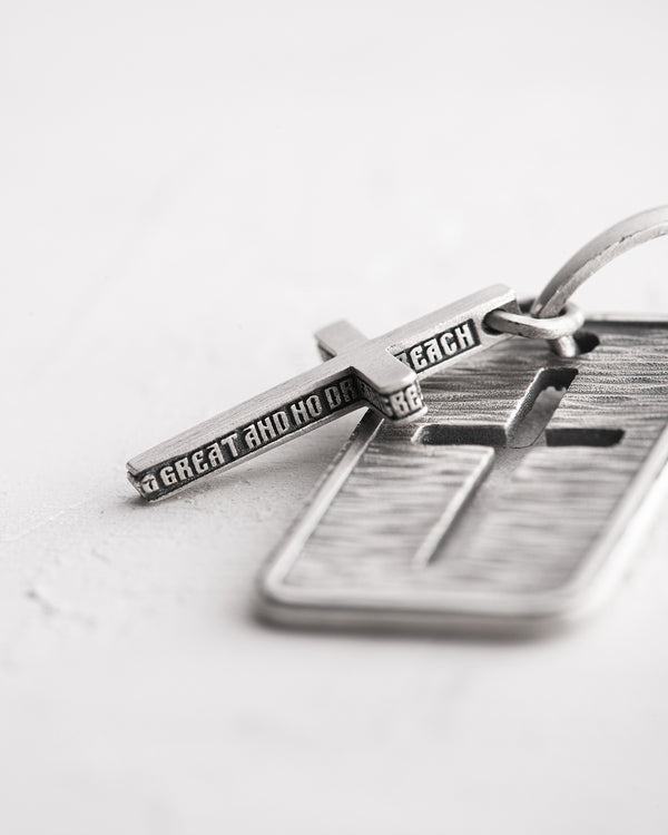 Silberanhänger VATER UNSER mit Kreuz
