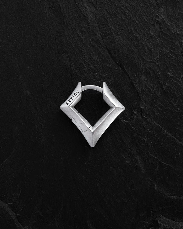 Silberner Einzelohrring FRAME