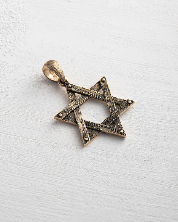 Anhänger MAGEN DAVID (14k Gelbgold)