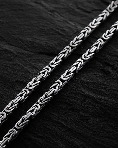 Silver chain - splot BYZANTINE