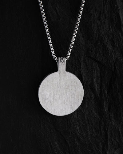 Silver pendant ODIN'S RAVENS. RUNES. VALKNUT