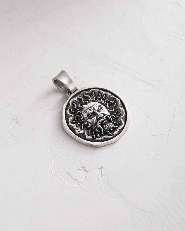 Silver pendant SUN