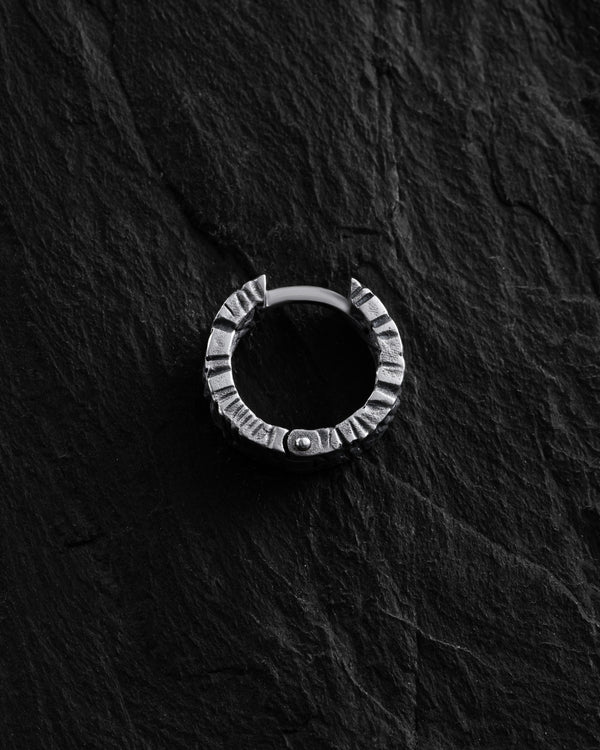 Silver hoop earring BRUCH