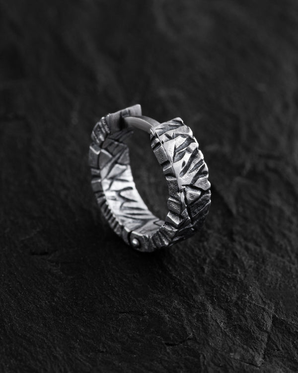 Silver hoop earring BRUCH