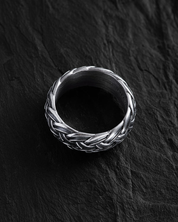 Silver ring FLETNING — product view 3