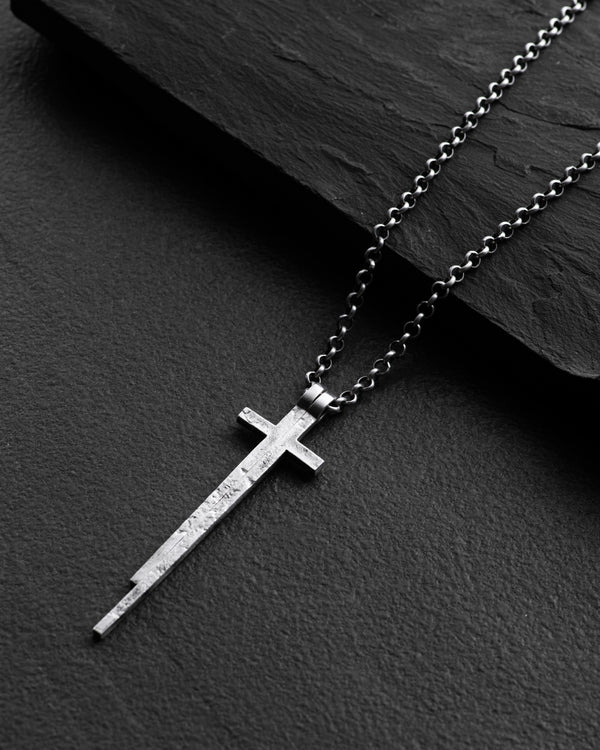Silver cross INNER DUALITY with chain