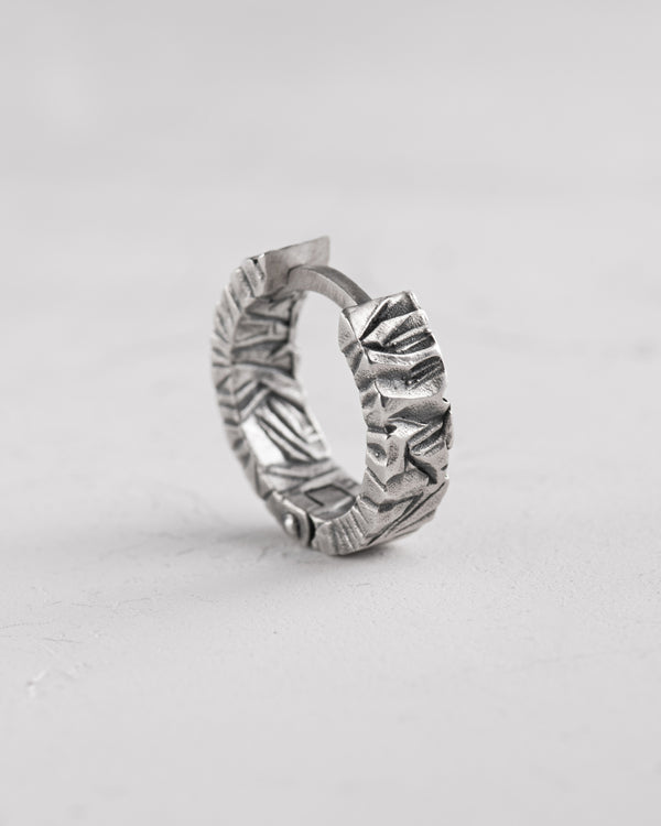Silver hoop earring BRUCH