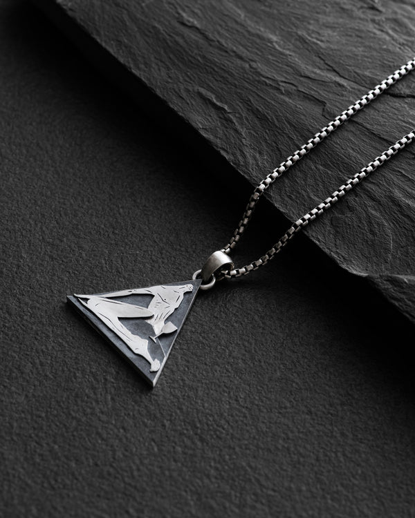 Silver pendant IN VINO VERITAS