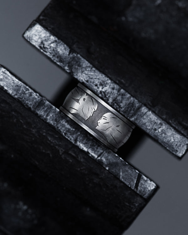 Silver ring ONE FORM — ANOTHER REALITY