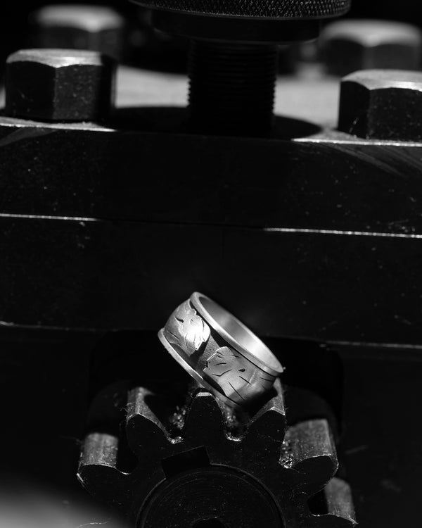 Silver ring ONE FORM — ANOTHER REALITY
