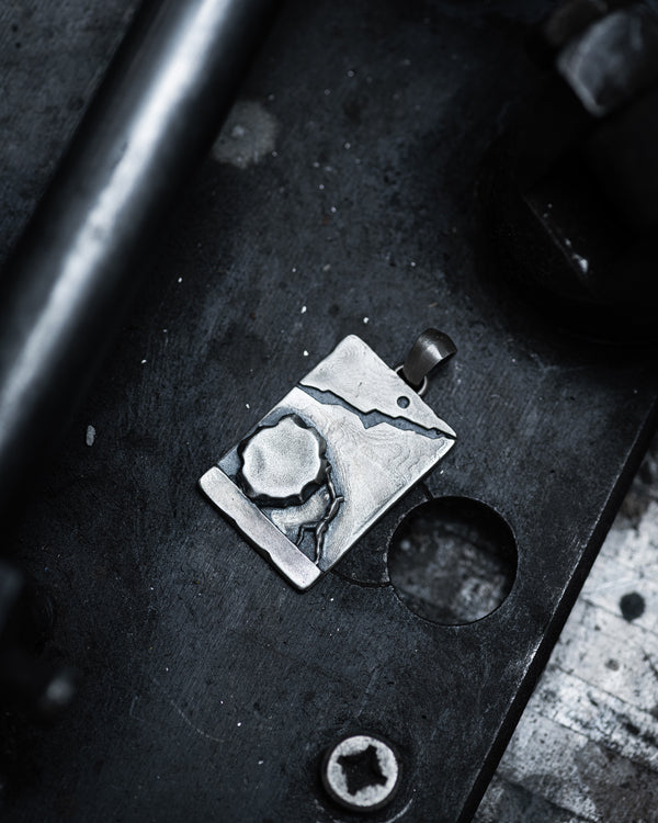 Silver pendant THE LABOR OF SISYPHUS