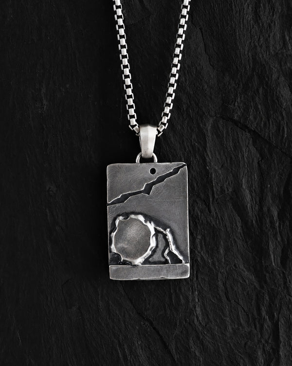 Silver pendant THE LABOR OF SISYPHUS