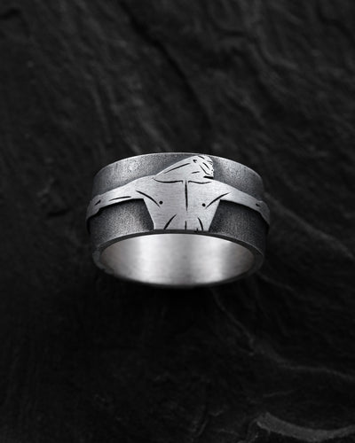 Silver ring EMBRACE