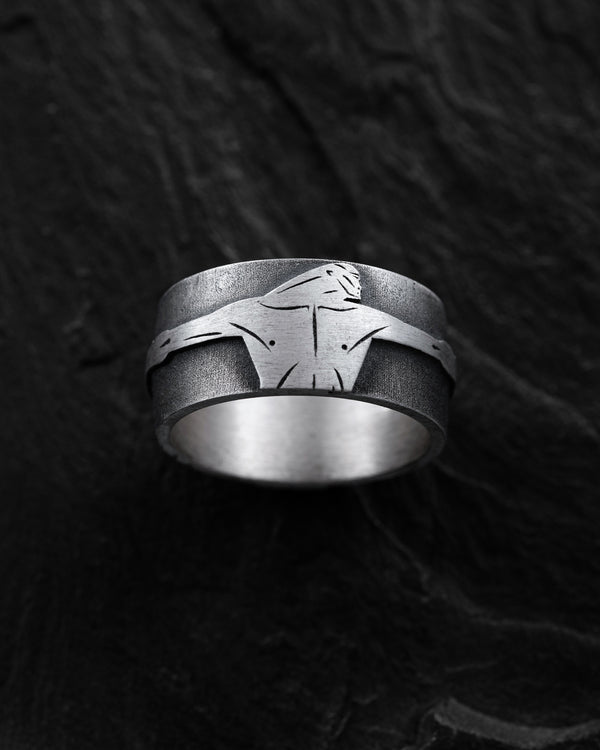 Silver ring EMBRACE