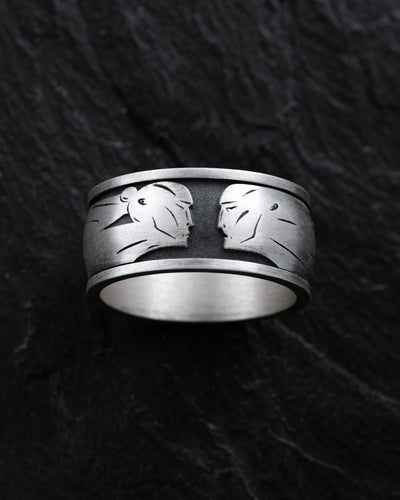 Silver ring ONE FORM — ANOTHER REALITY