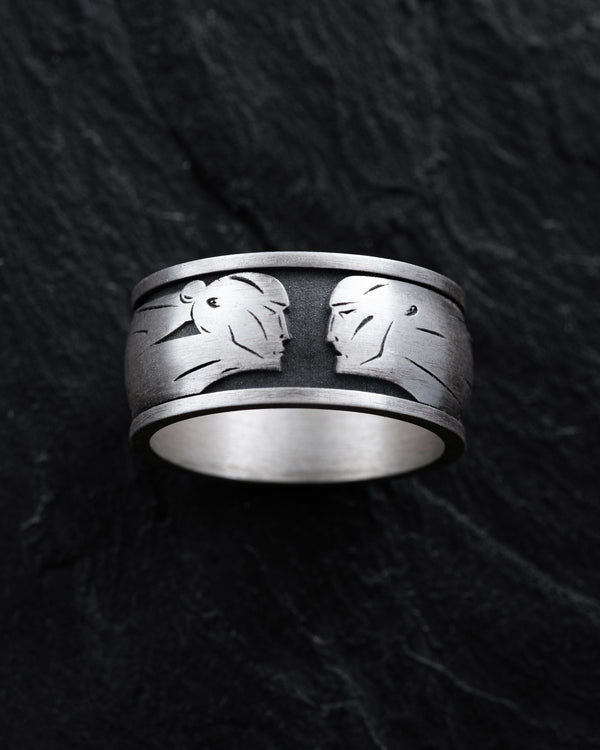 Silver ring ONE FORM — ANOTHER REALITY
