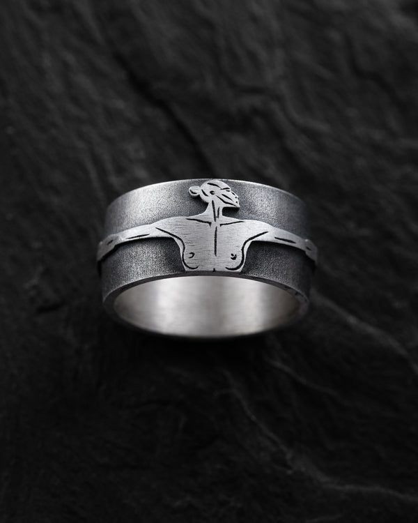 Silver ring EMBRACE