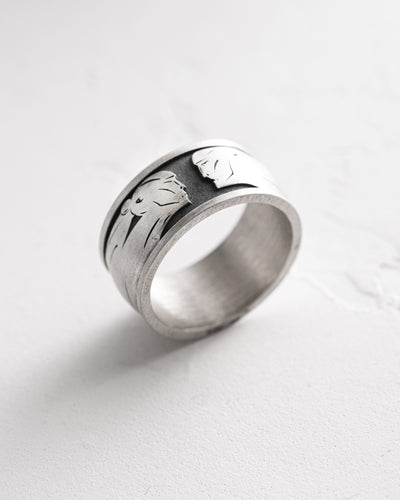 Silver ring ONE FORM — ANOTHER REALITY