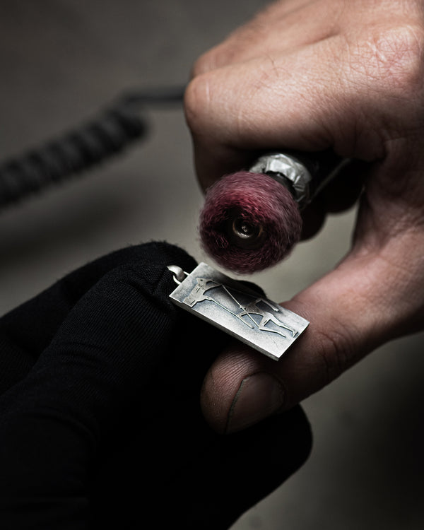 Silver pendant THE PUPPETEER